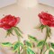 1 Red 9.5" Rose Flower Patch Iron On Embroidery Applique for Jackets Bags Jeans Clothing